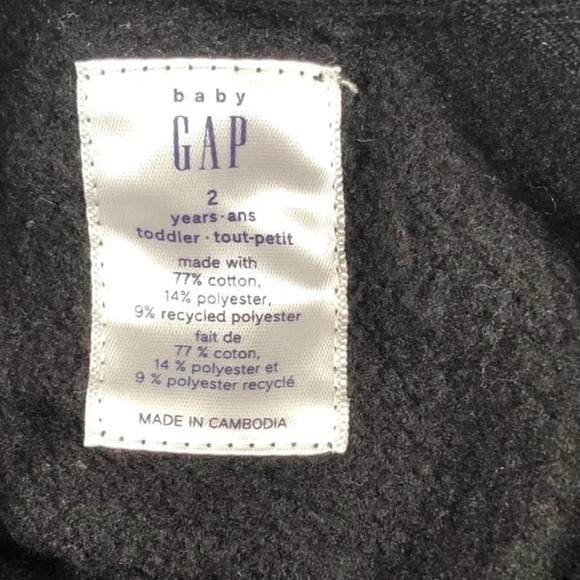 Baby Gap Black Hoodie  - 2T - Picture 4 of 4